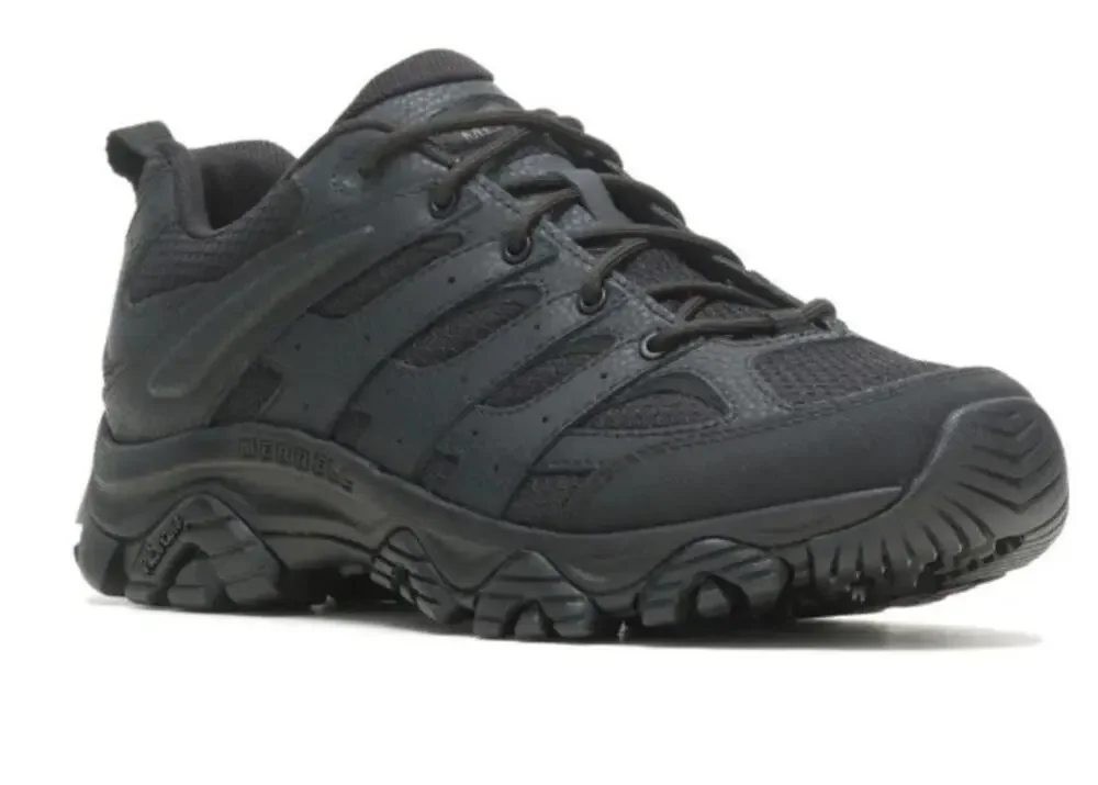 Merrell Moab 3 Tactical Work Sneakers Mens 4 Womens 5.5 Wide Black Leather NIB